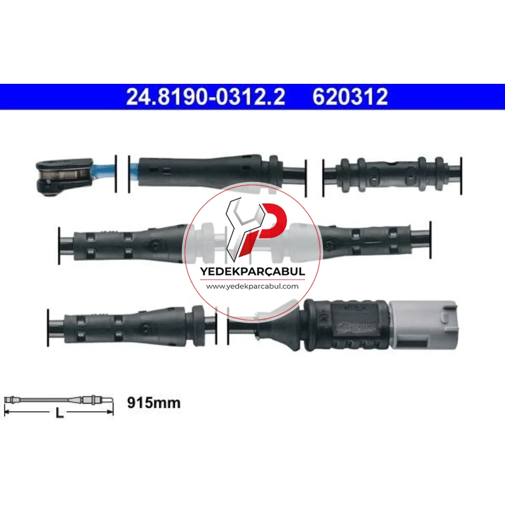 ATE Fren Balata Fişi Arka 915 mm