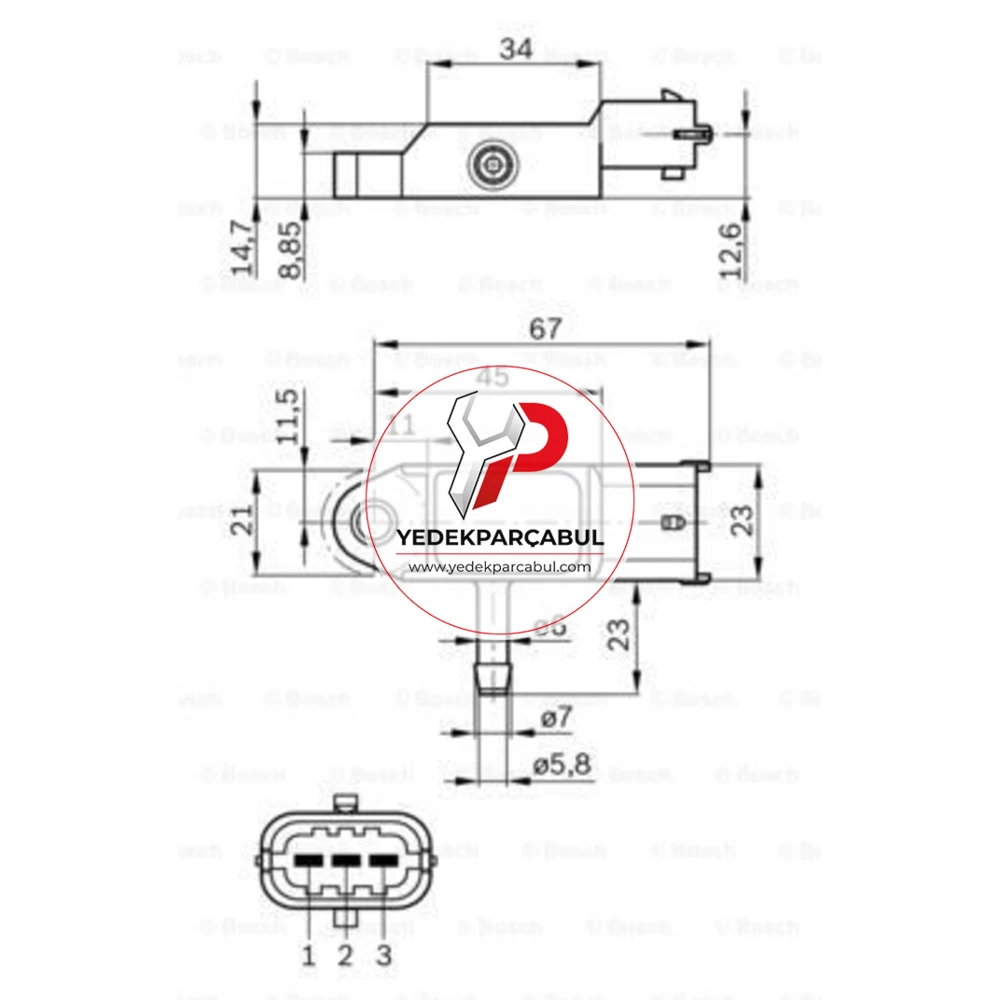 Bosch Turbo Basınç Sensörü