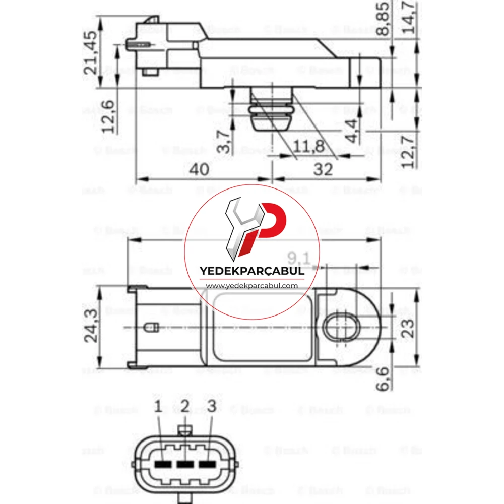 Bosch Basınç Sensörü Map Sensörü