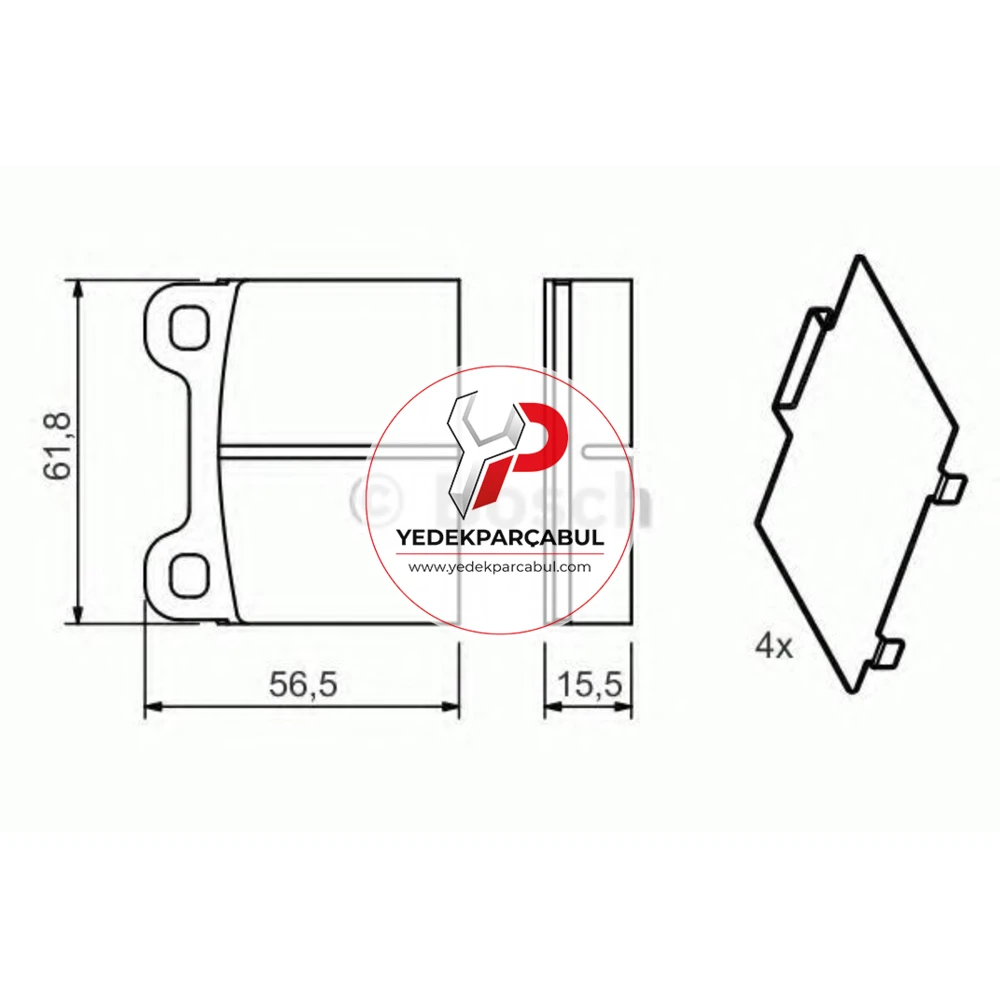 Bosch Arka Fren Balatası