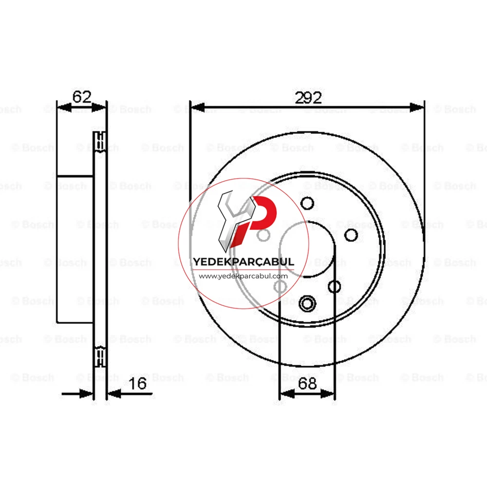 Bosch Fren Diski Arka