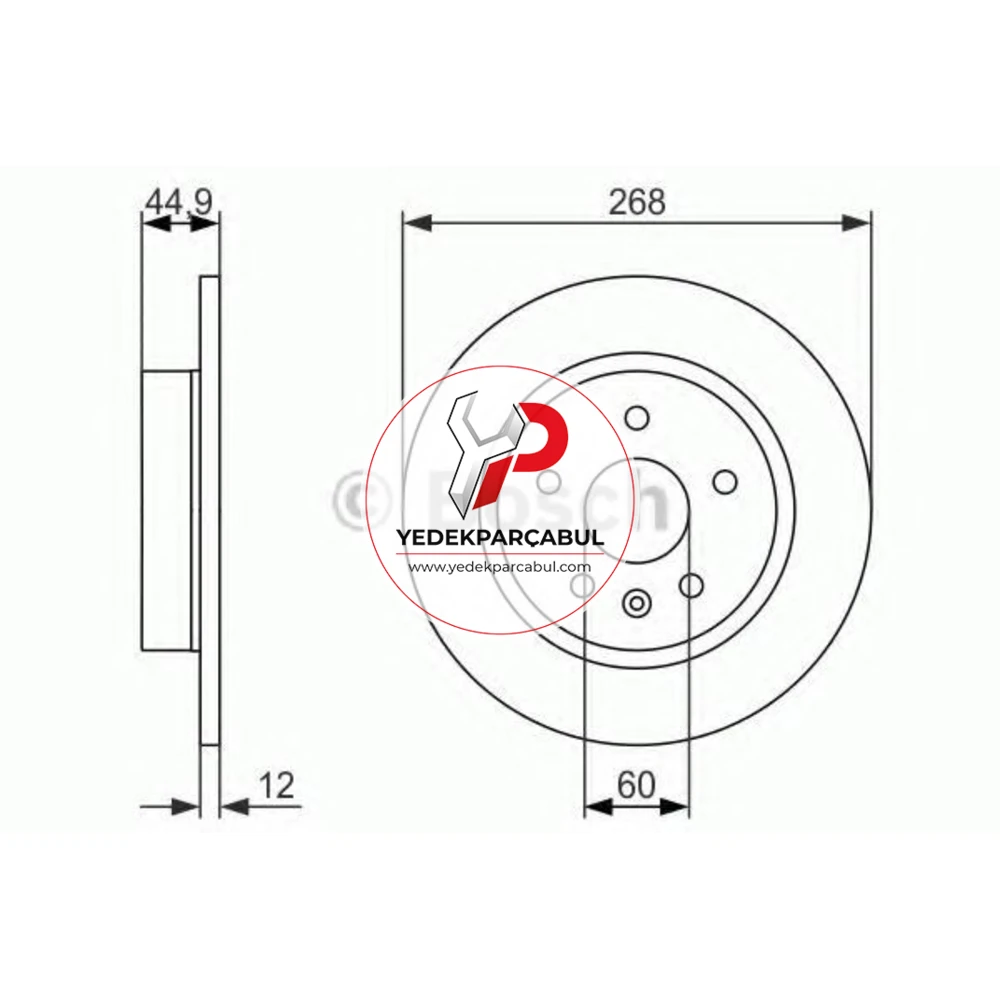 Bosch Arka Fren Diski