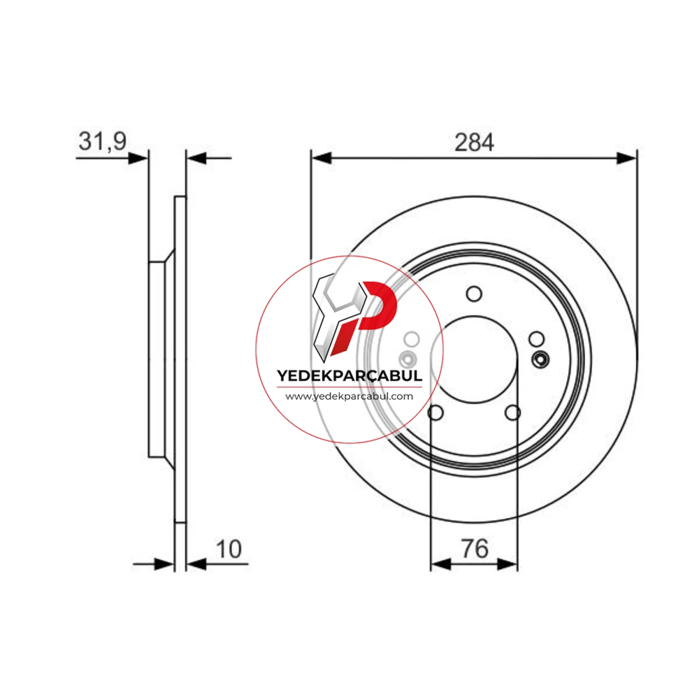 Bosch Arka Fren Diski