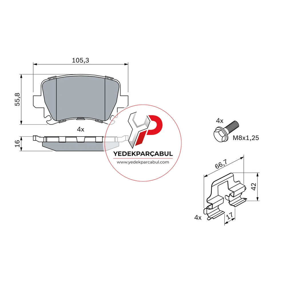 Bosch Fren Balatası