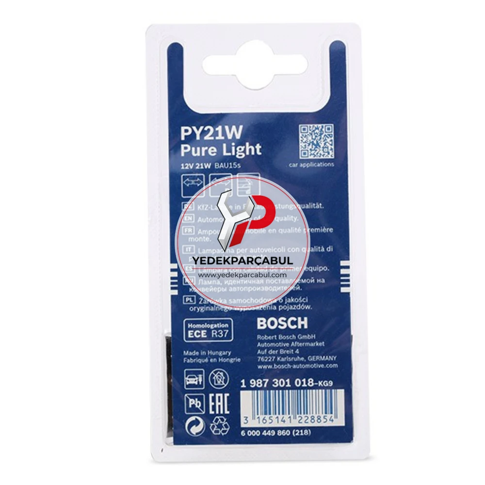 Bosch Ampul PY21W Pure Light 12V 21W