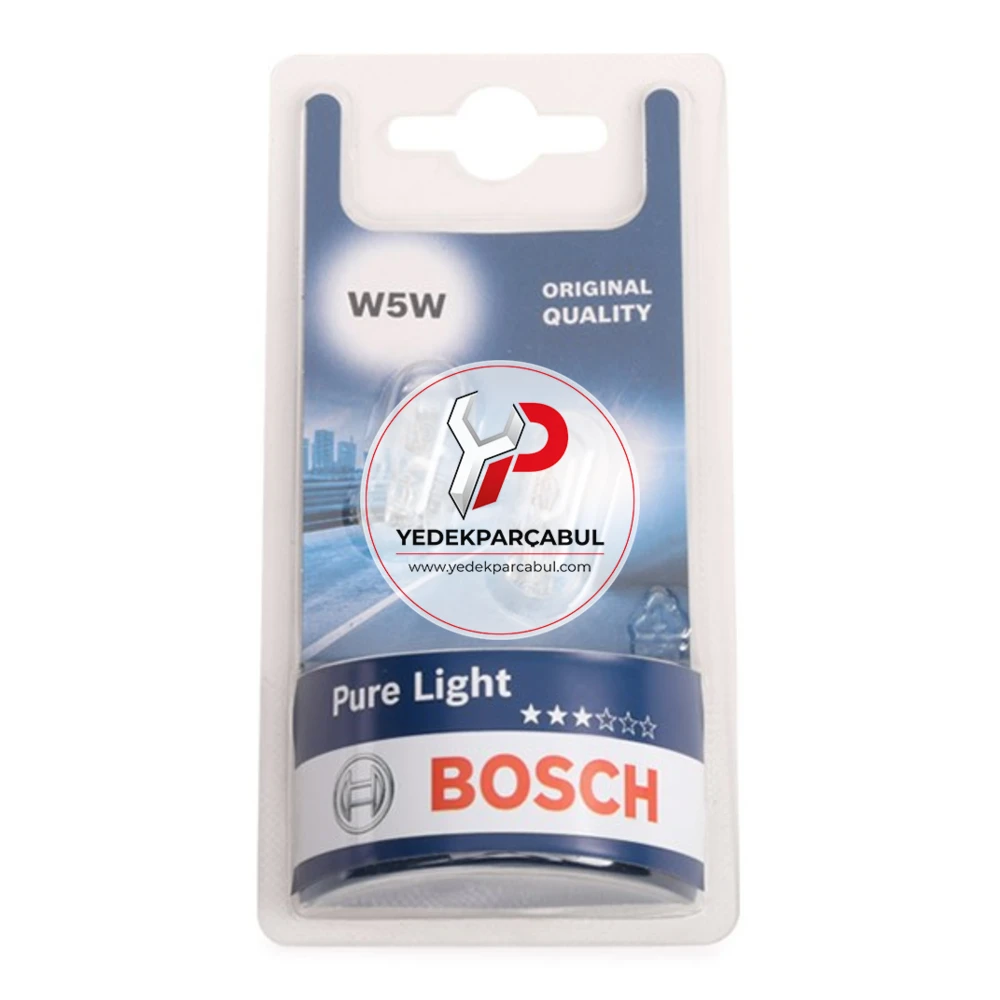 Bosch Ampul W5W Pure Light 12V 5W