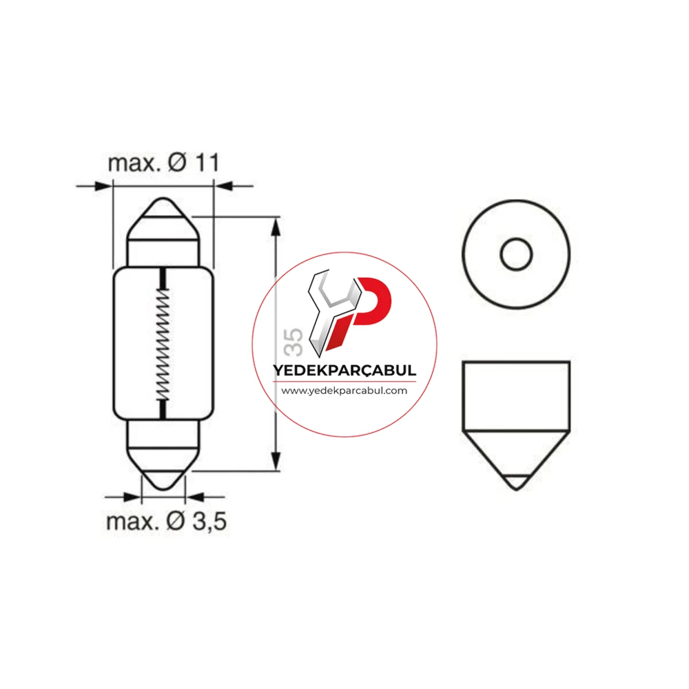 Bosch Ampul C5W Longlife Daytime 12V 5W