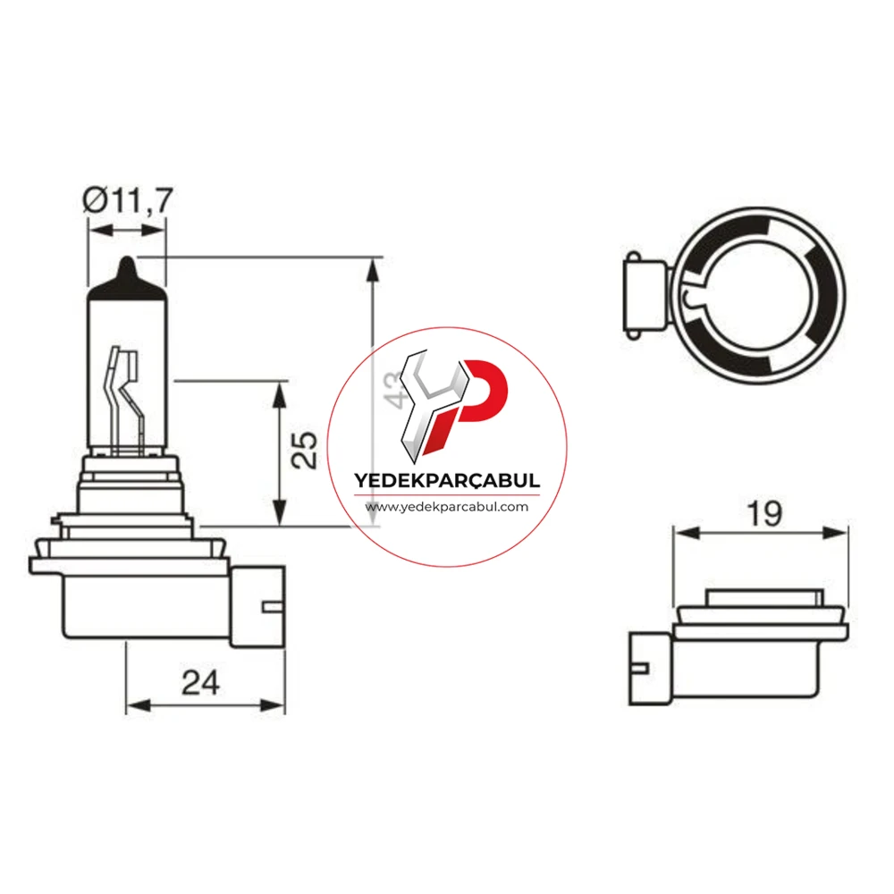 Bosch Ampul H11 Plus 120 Gigalight 12V 55W