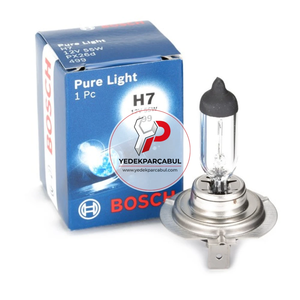 Bosch Ampul H7 Pure Light 12V 55W