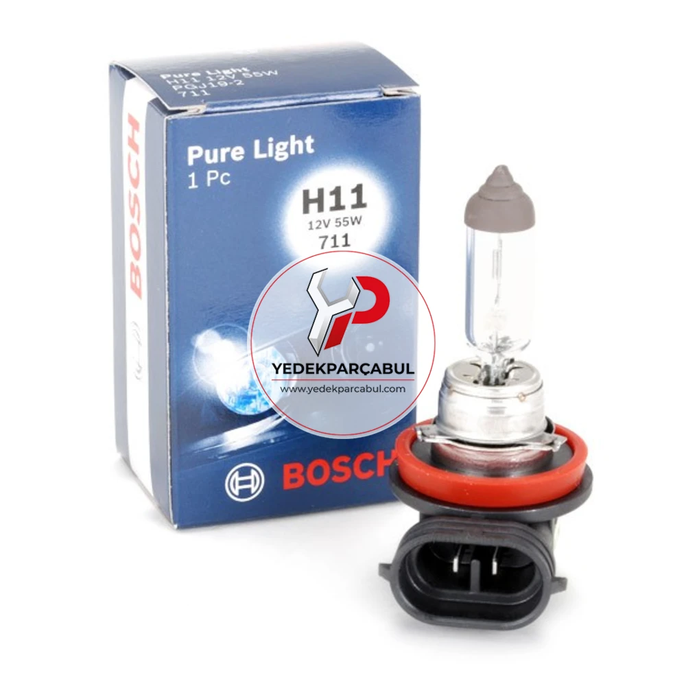 Bosch Ampul H11 Pure Light 12V 55W