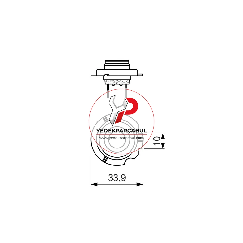 Bosch Ampul H18 Pure Light 12V 65W