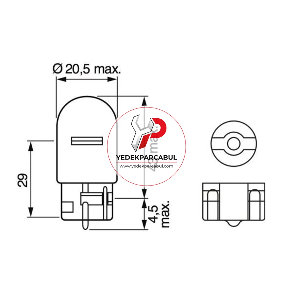 Bosch Ampul WY21W Pure Light 12V 21W