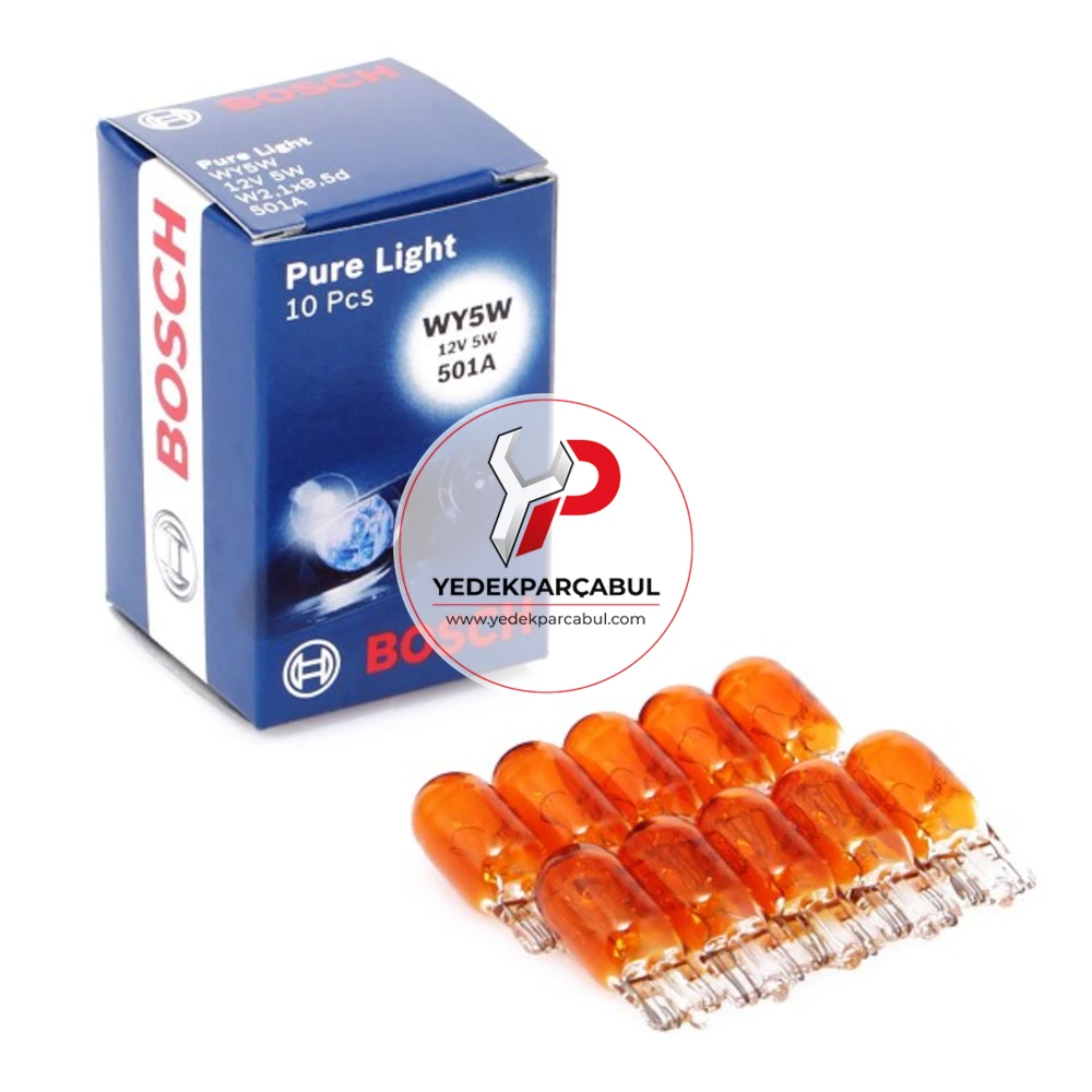 Bosch Ampul WY5W Pure Light 12V 5W