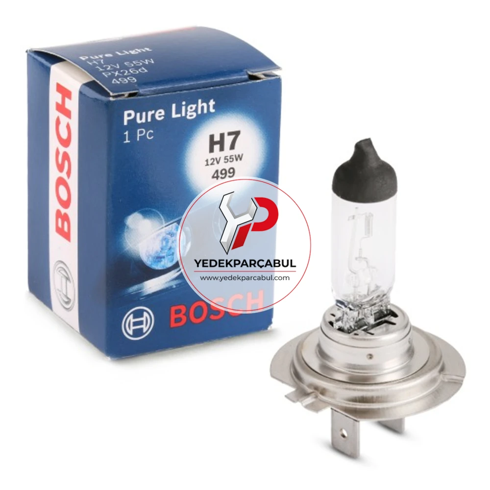 Bosch Ampul H7 Pure Light 12V 55W
