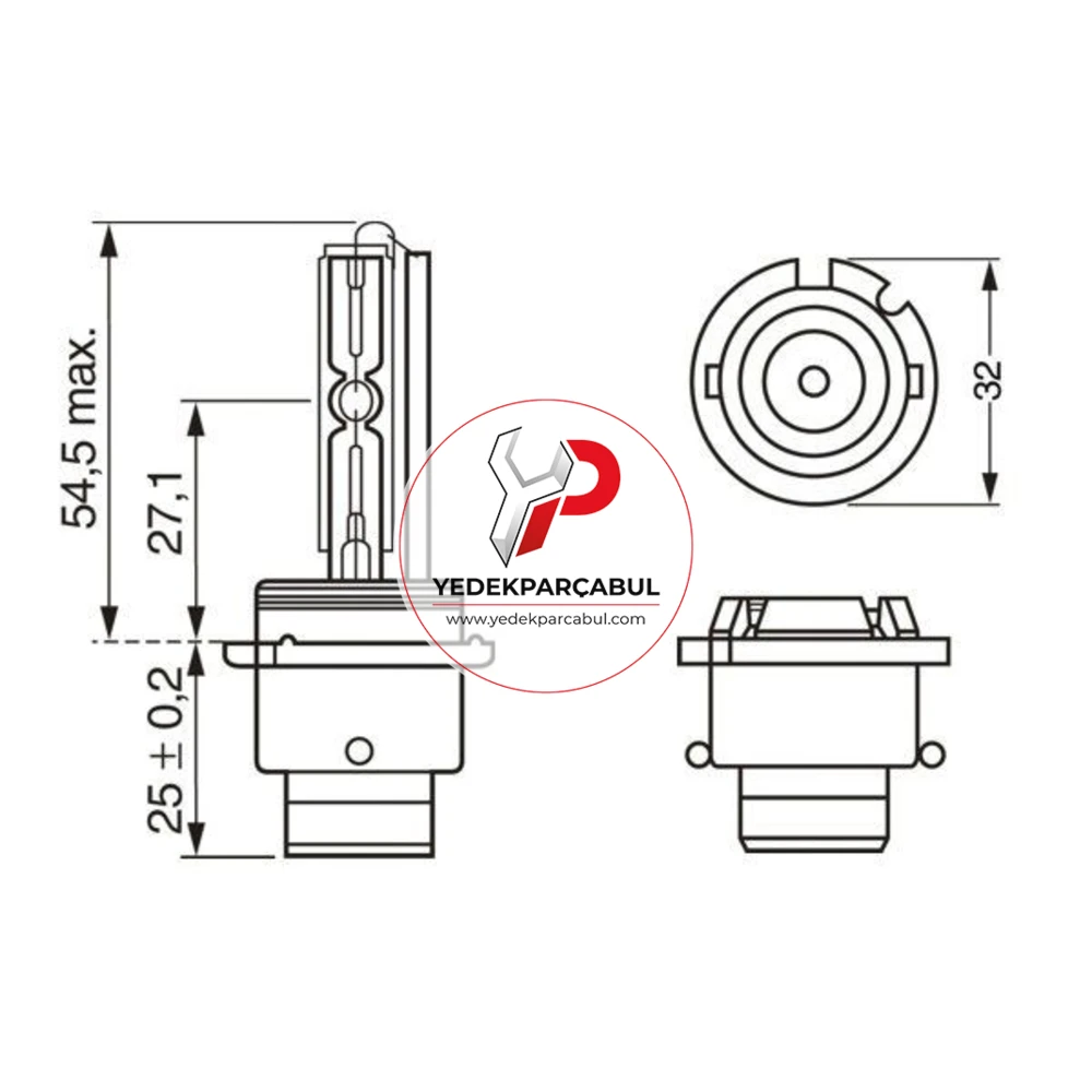 Bosch Xenon Ampul D2S Basic 85V 35W