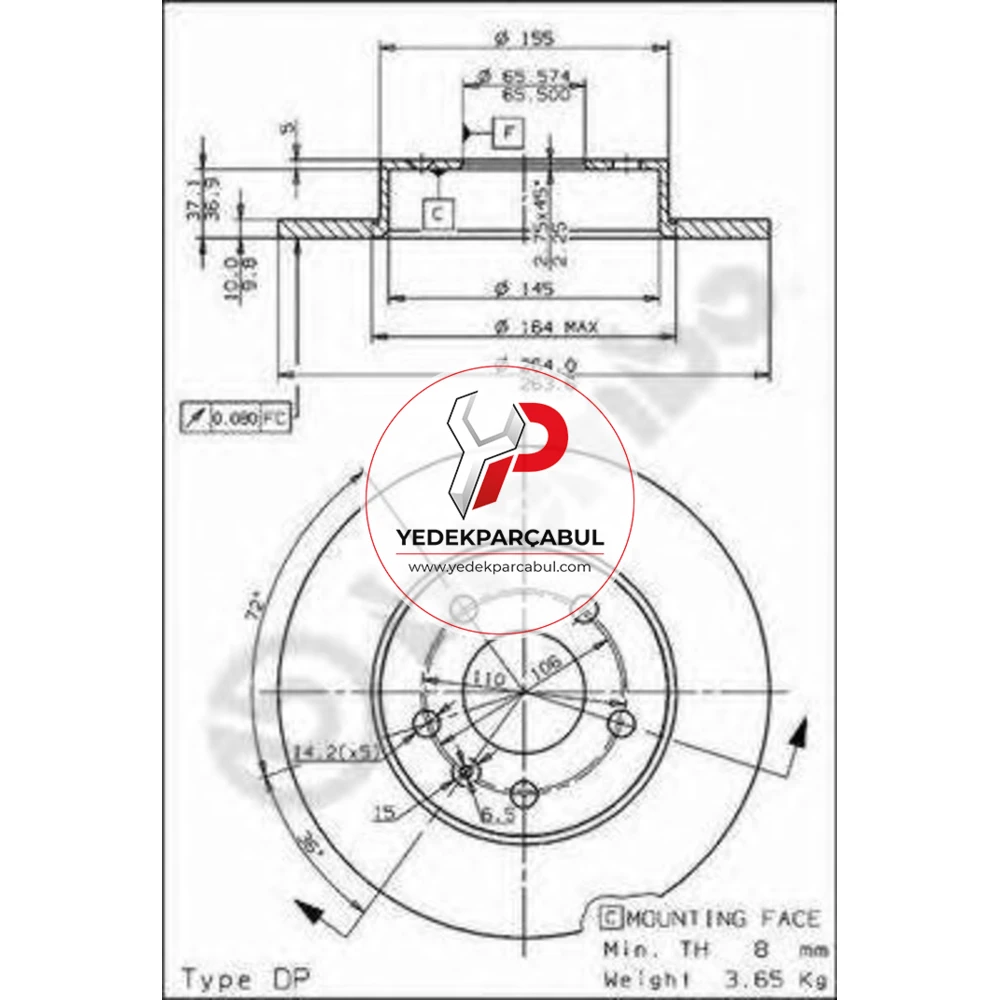 Brembo Arka Fren Aynası