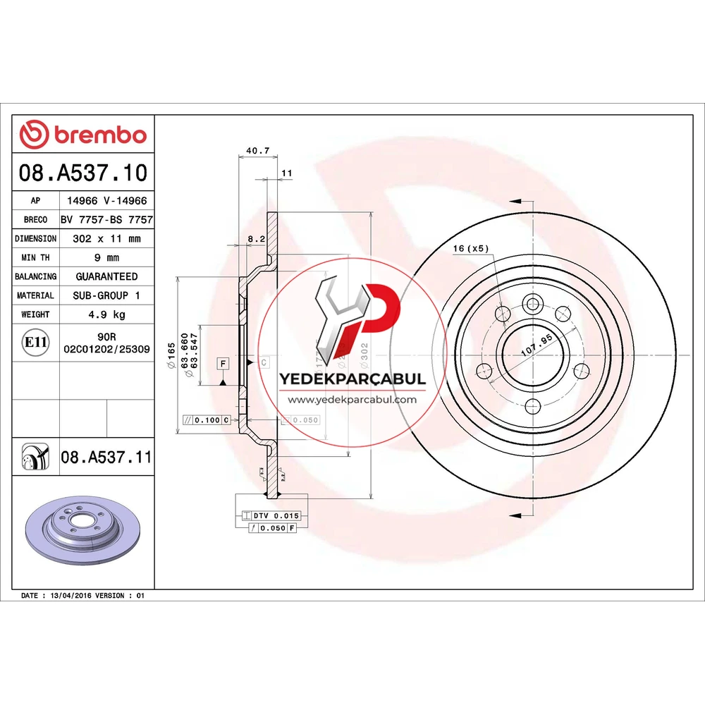 Brembo Arka Fren Aynası