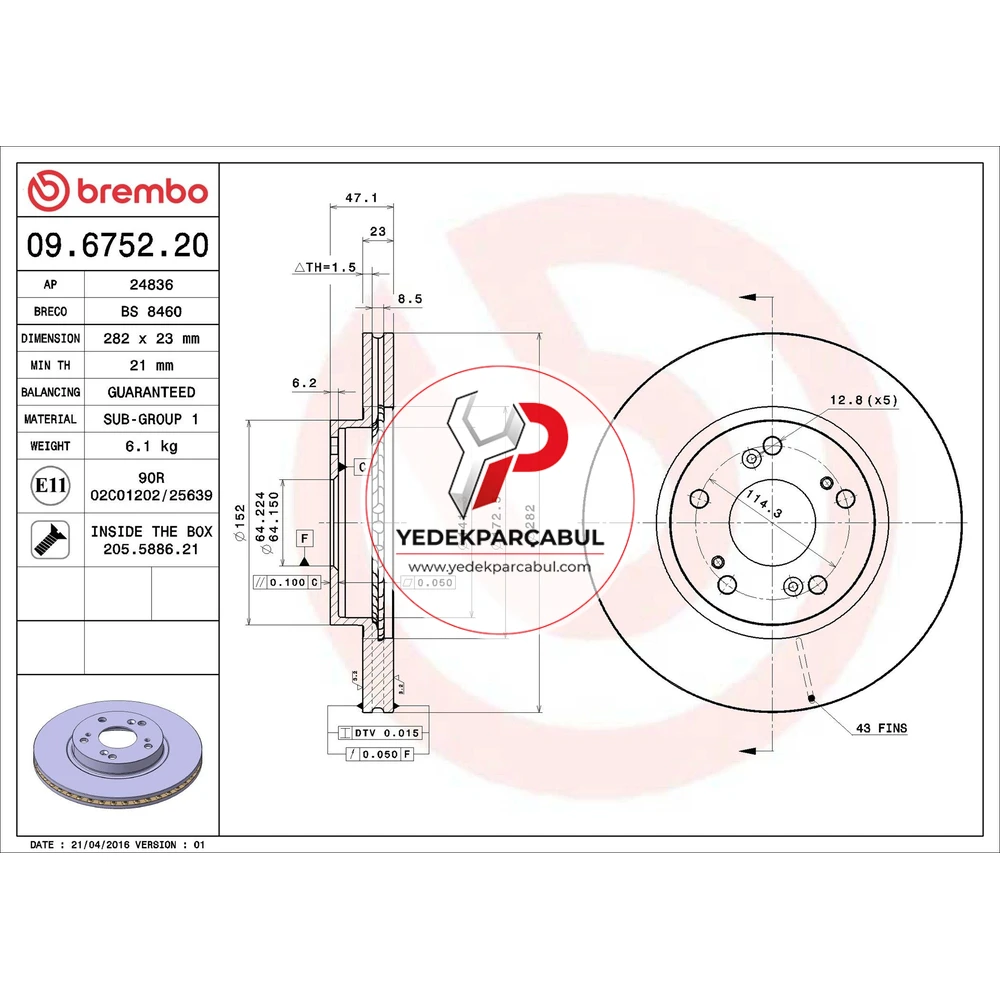Brembo Ön Fren Diski