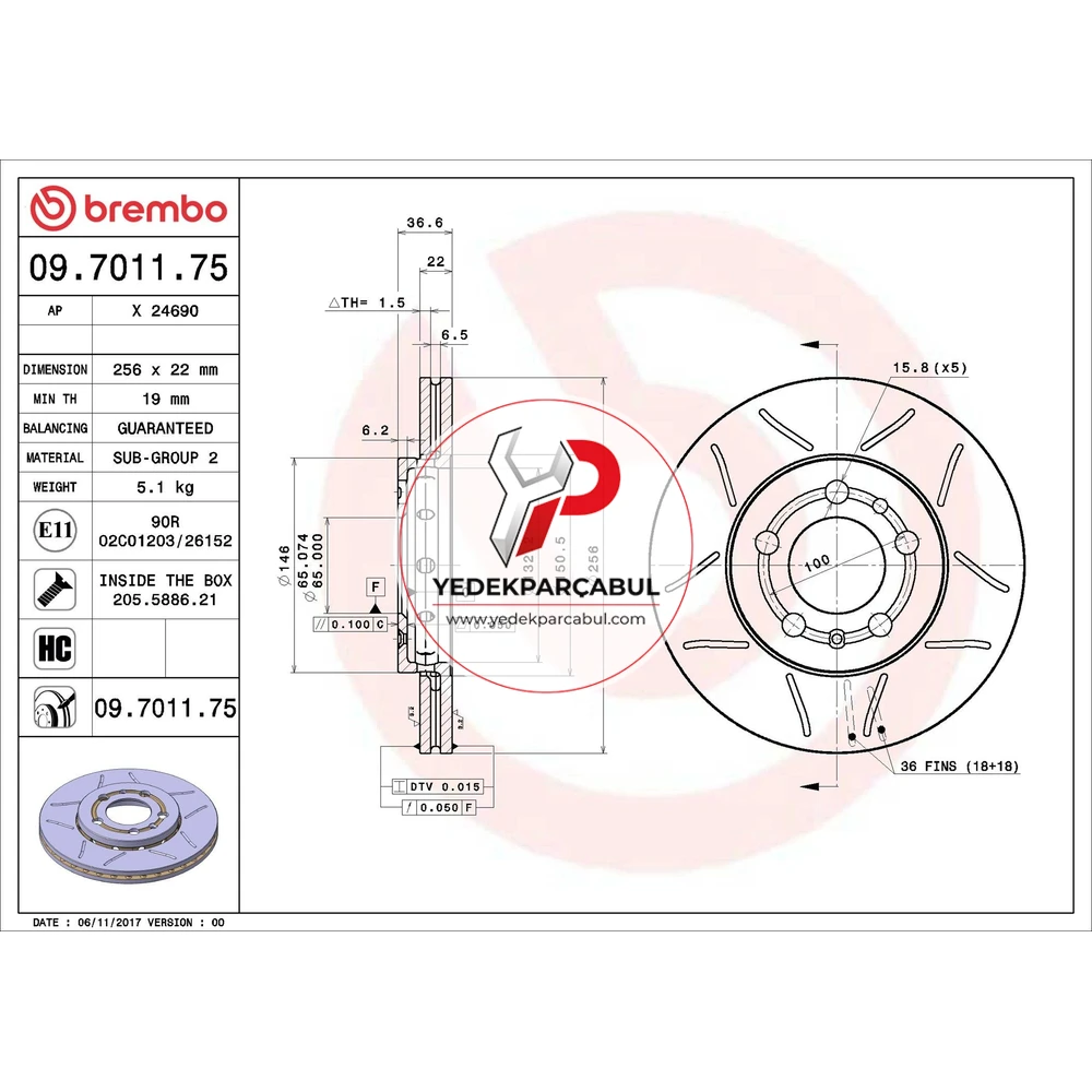Brembo Ön Fren Aynası