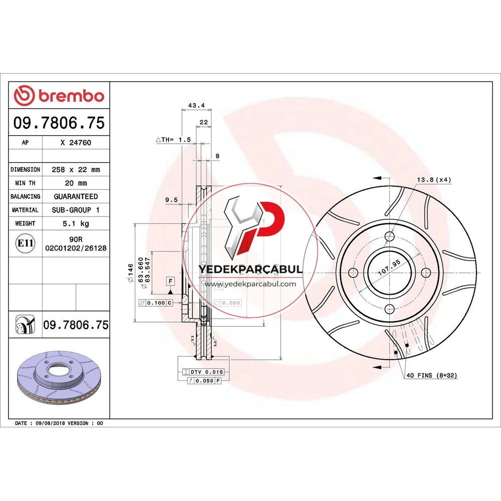 Brembo Ön Fren Aynası