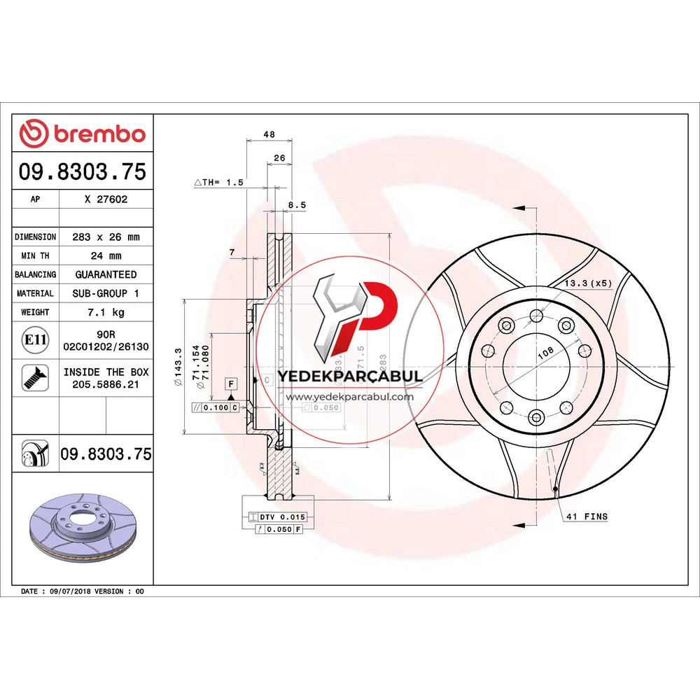 Brembo Ön Fren Aynası