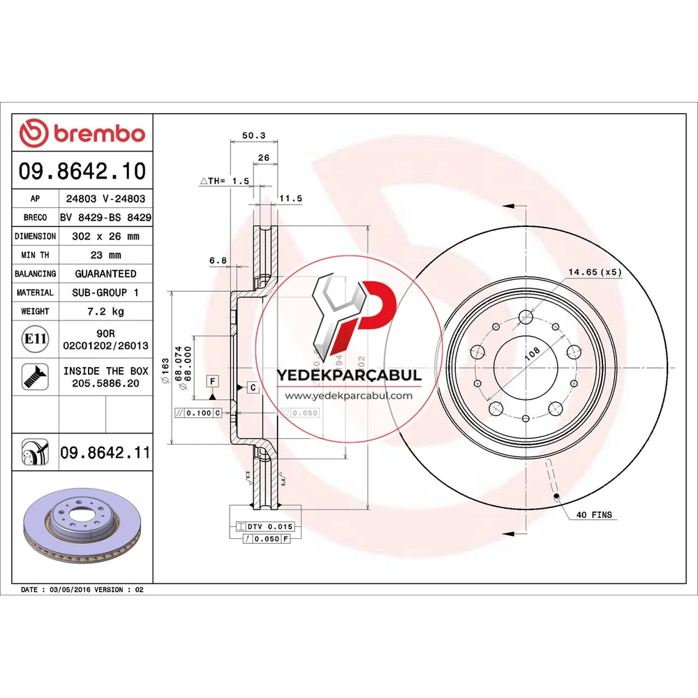 Brembo Ön Fren Aynası