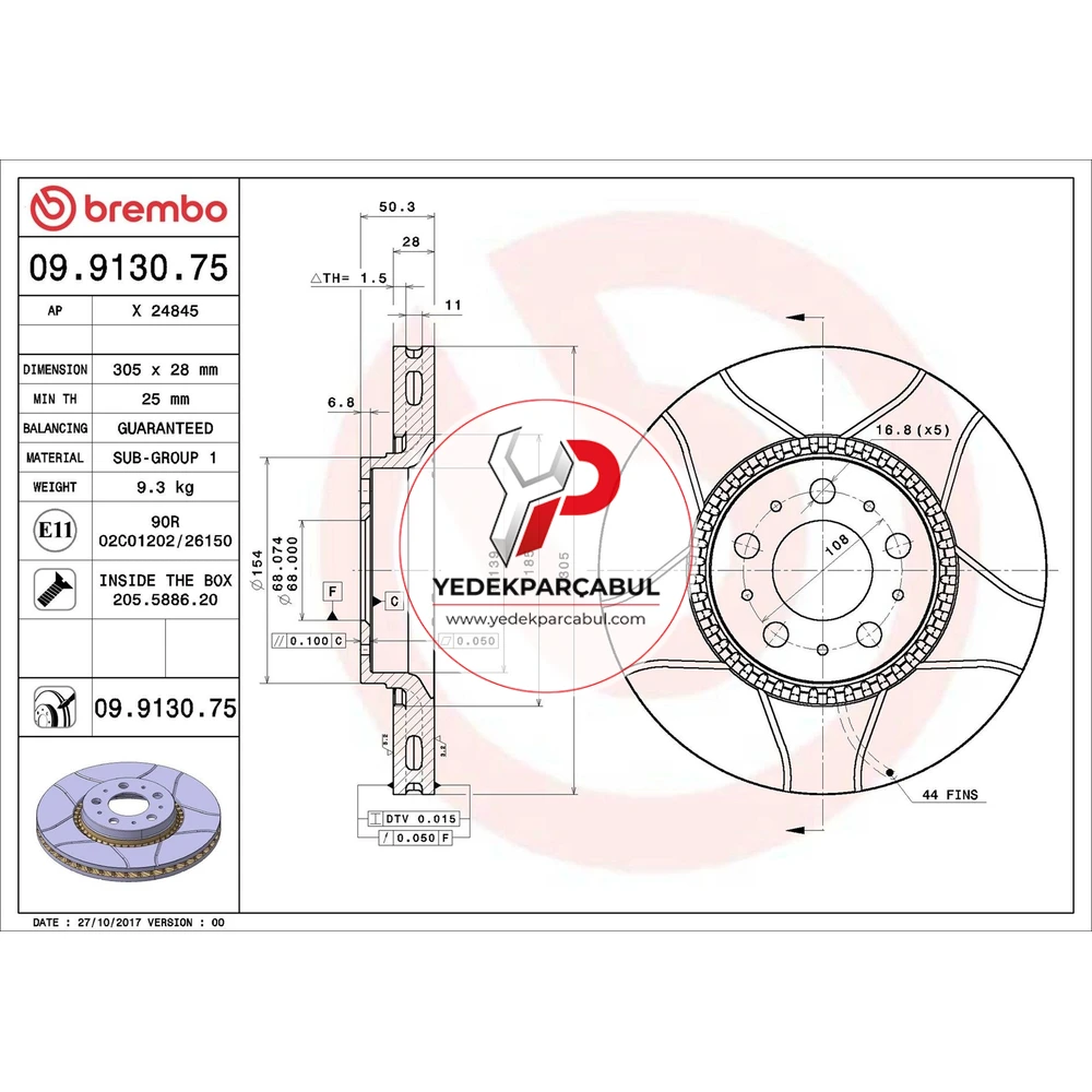 Brembo Ön Fren Aynası