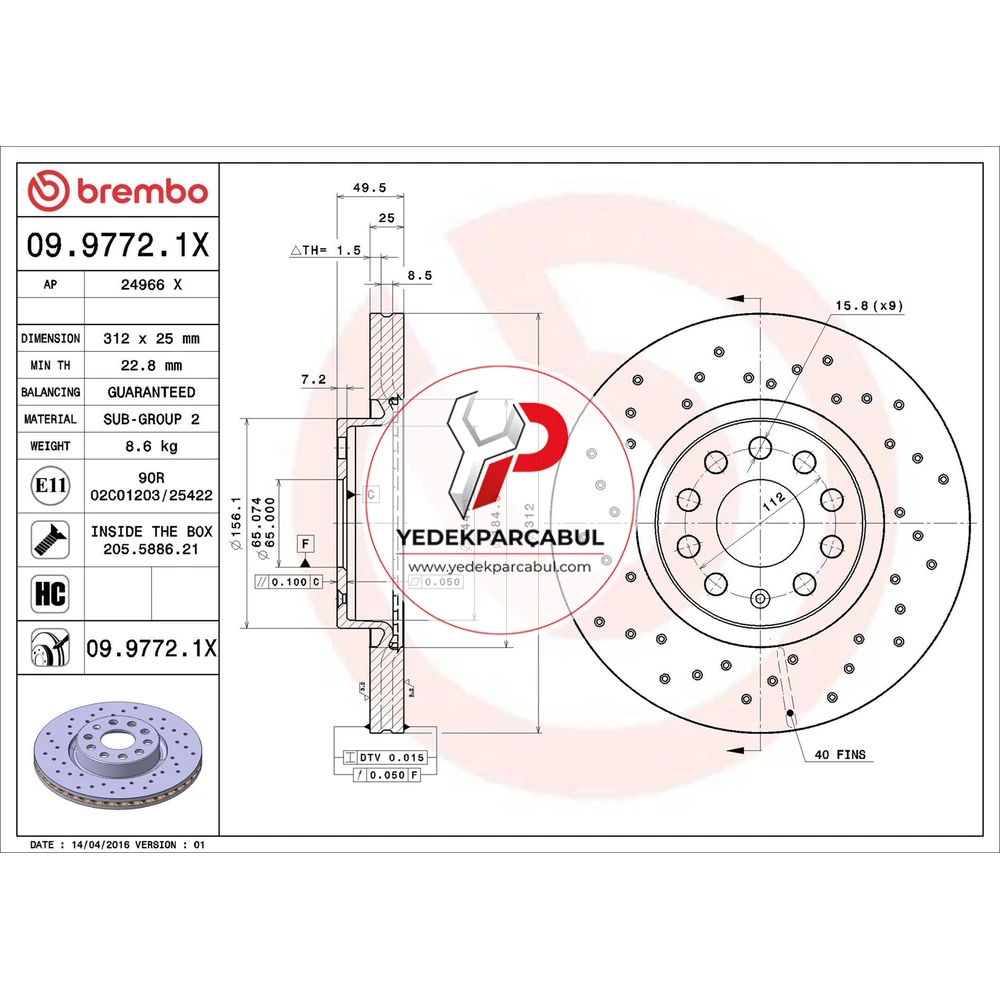Brembo Ön Fren Diski