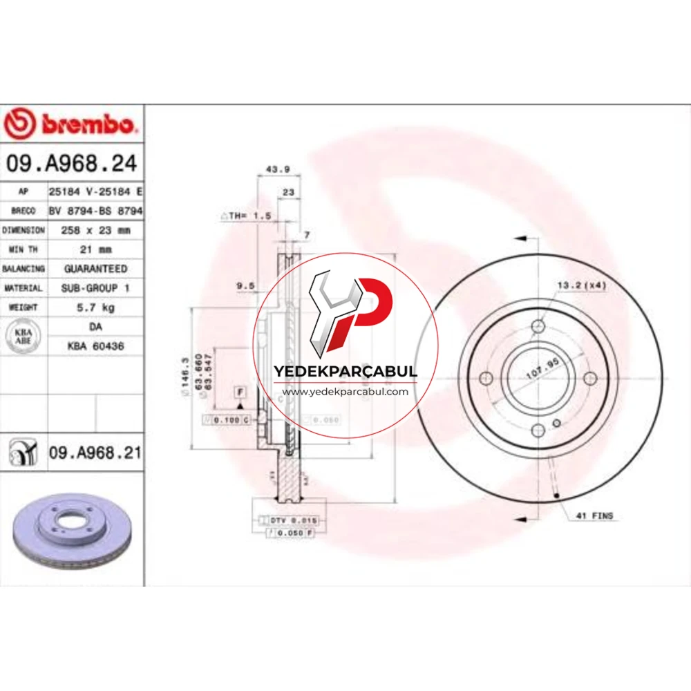 Brembo Ön Fren Aynası