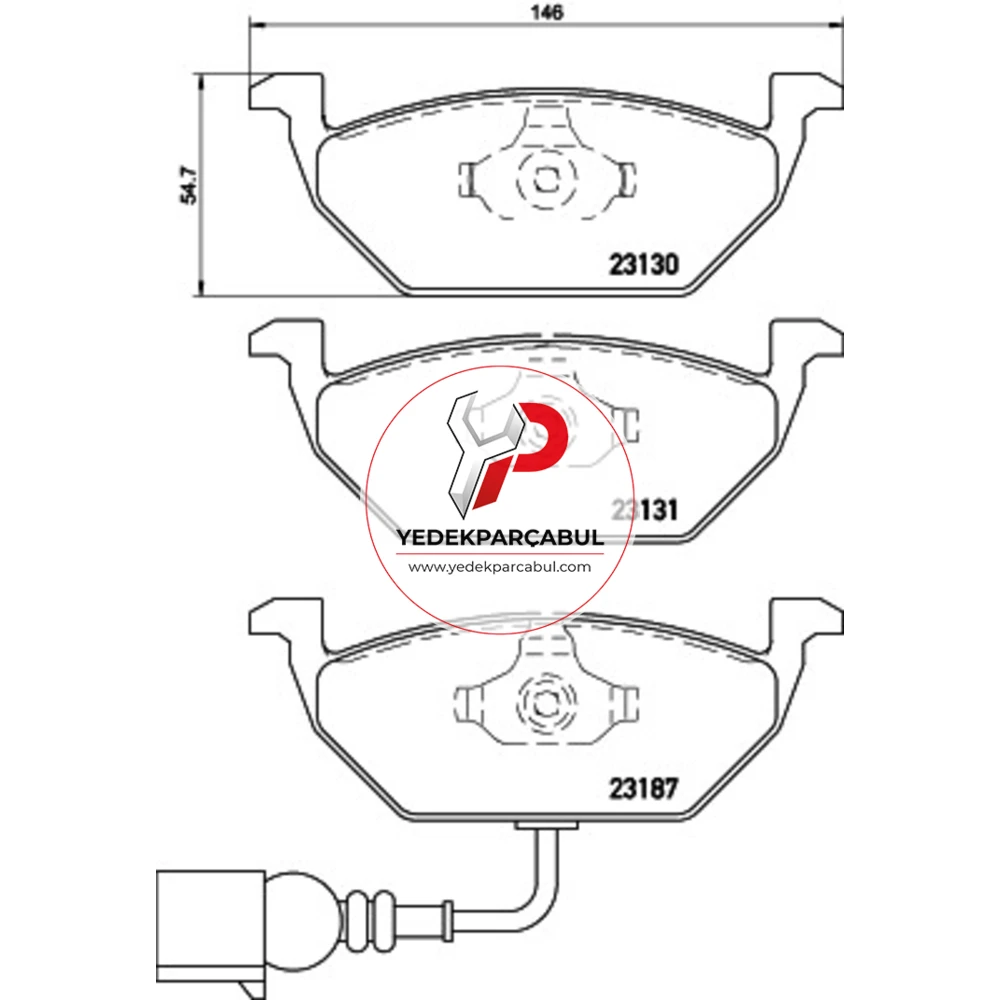 Brembo Ön Balata Fişli