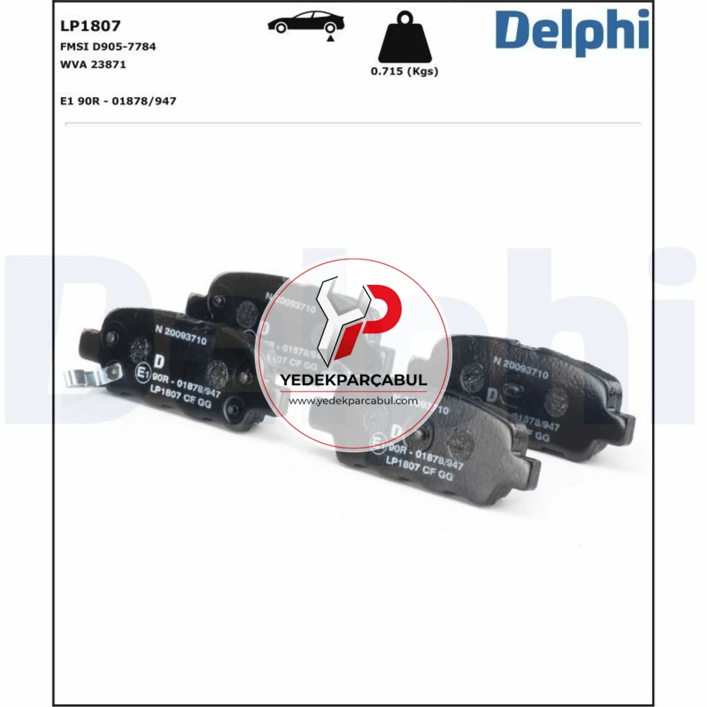 Delphi Arka Fren Balatası