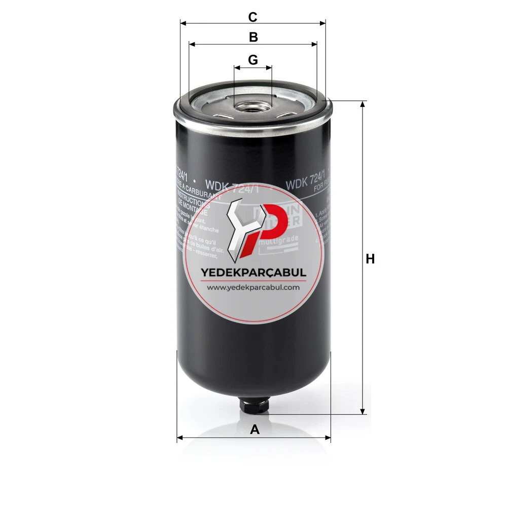 Mann Filter Yakıt Filtresi