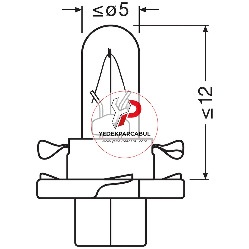 Osram Ampul BX8.4d-12.5