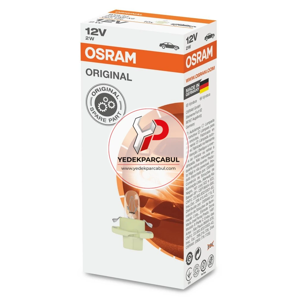 Osram Ampul BX8.4d-12.5 12V 2W