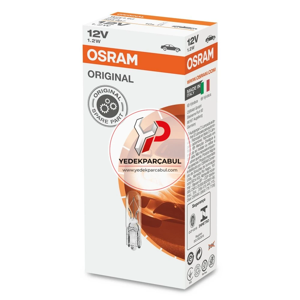 Osram Ampul W2x4.6d 12V 1.2W