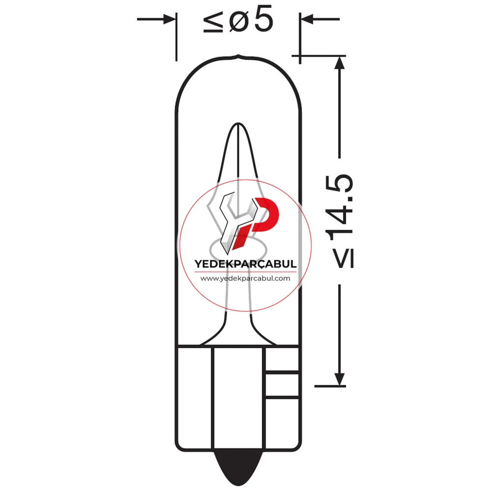 Osram Ampul W2x4.6d 12V 1.2W