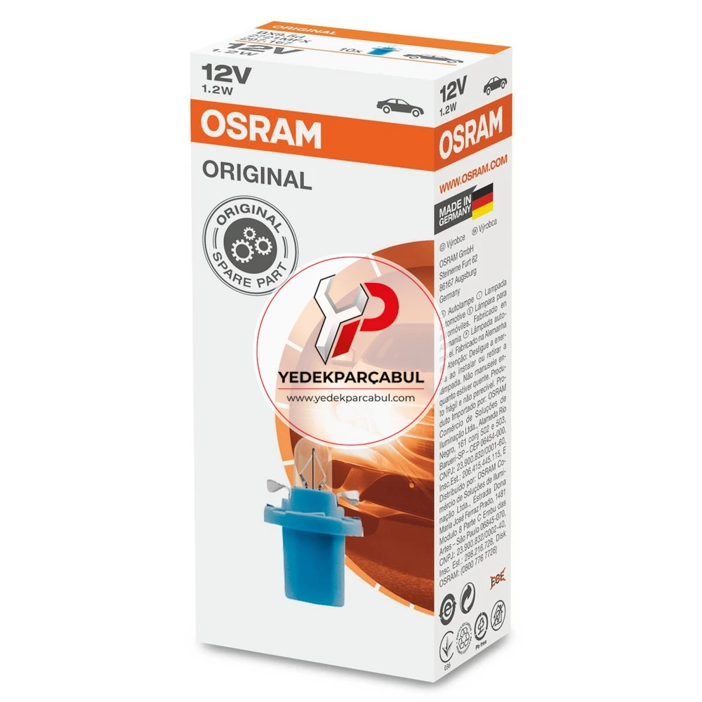 Osram Ampul BX8.5d 12V 1.2W