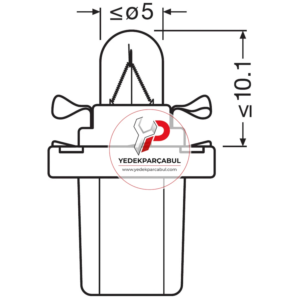 Osram Ampul BX8.5d 12V 1.2W