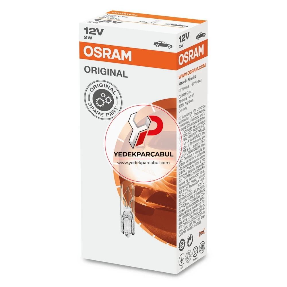 Osram Ampul W2x4.6d 12V 2W