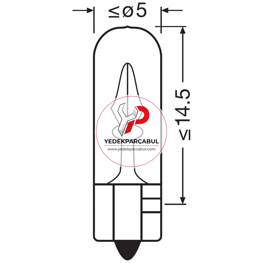 Osram Ampul W2x4.6d 12V 2W