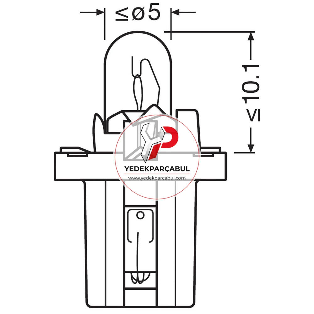Osram Ampul BX8.5d 12V 2W