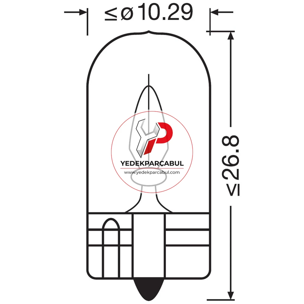 Osram Ampul W3W 12W 3W