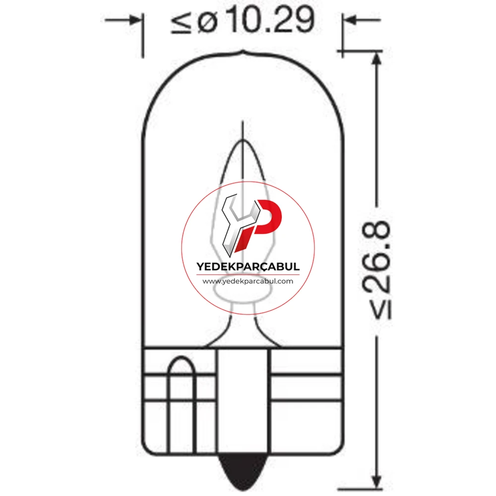 Osram Ampul W3W 12W 3W