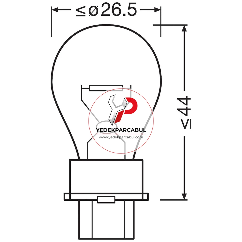 Osram Ampul P27W 12V 27W