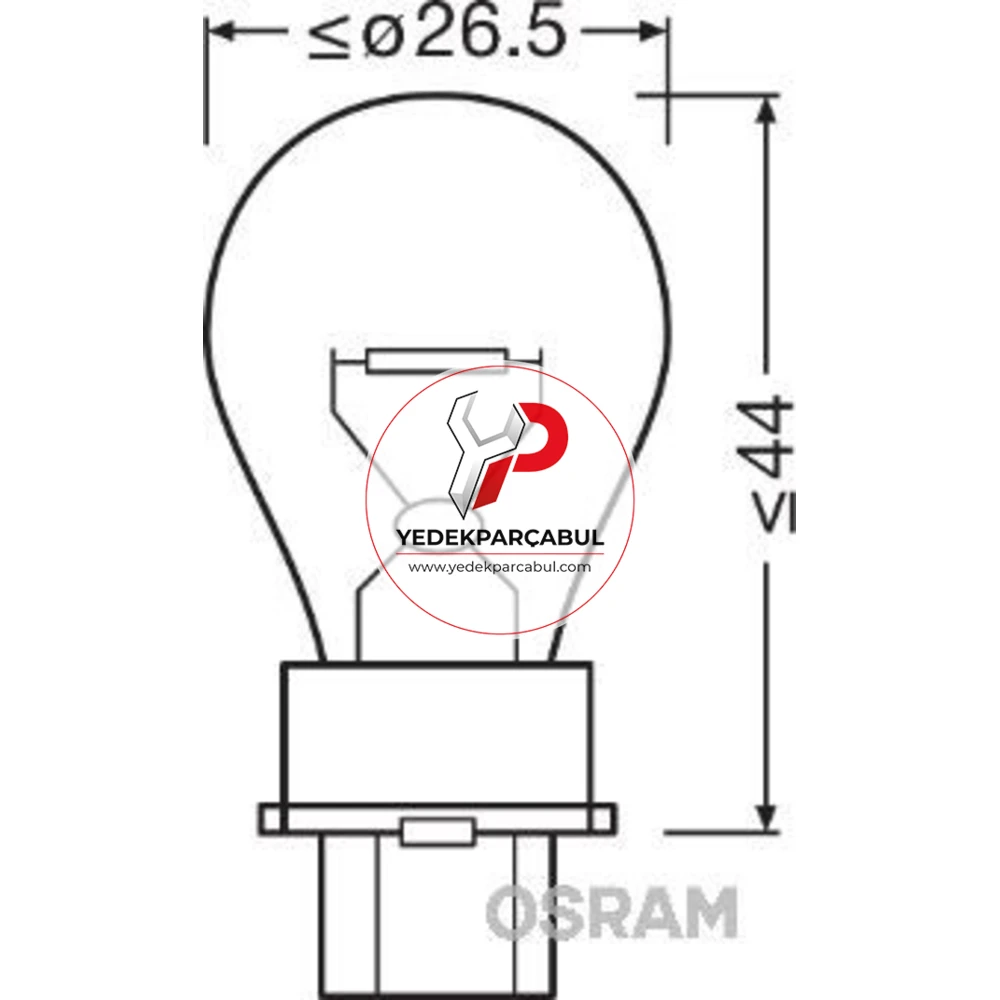 Osram Ampul P27W 12V 27W