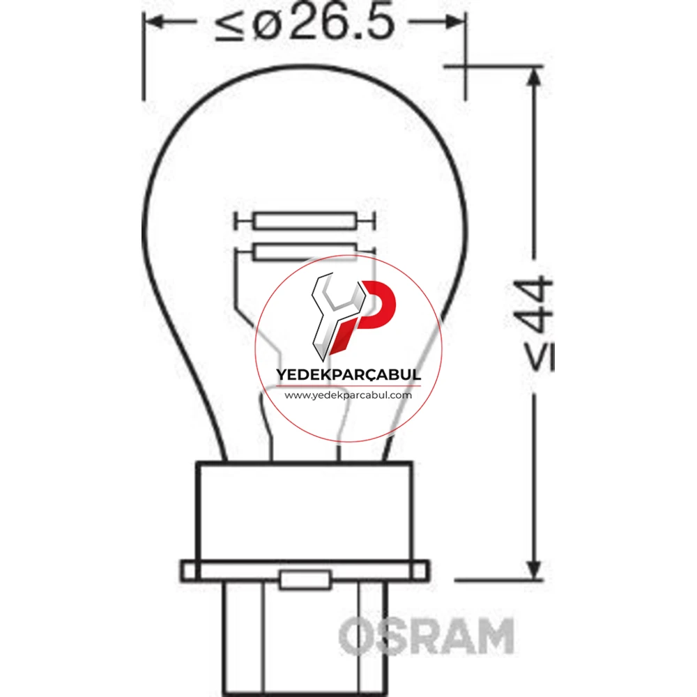 Osram Ampul P27/7W 12V 27/7W