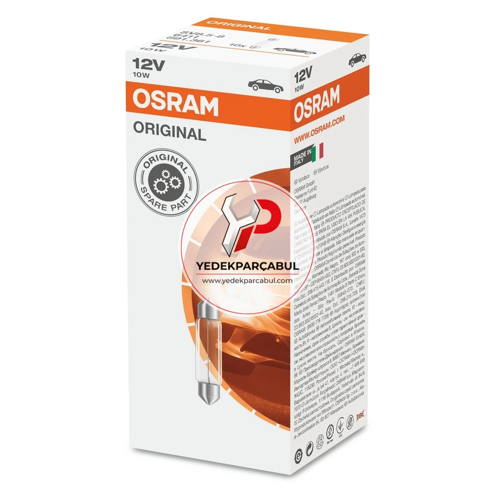 Osram Tavan Ampulü SV8.5-8 12V 10W