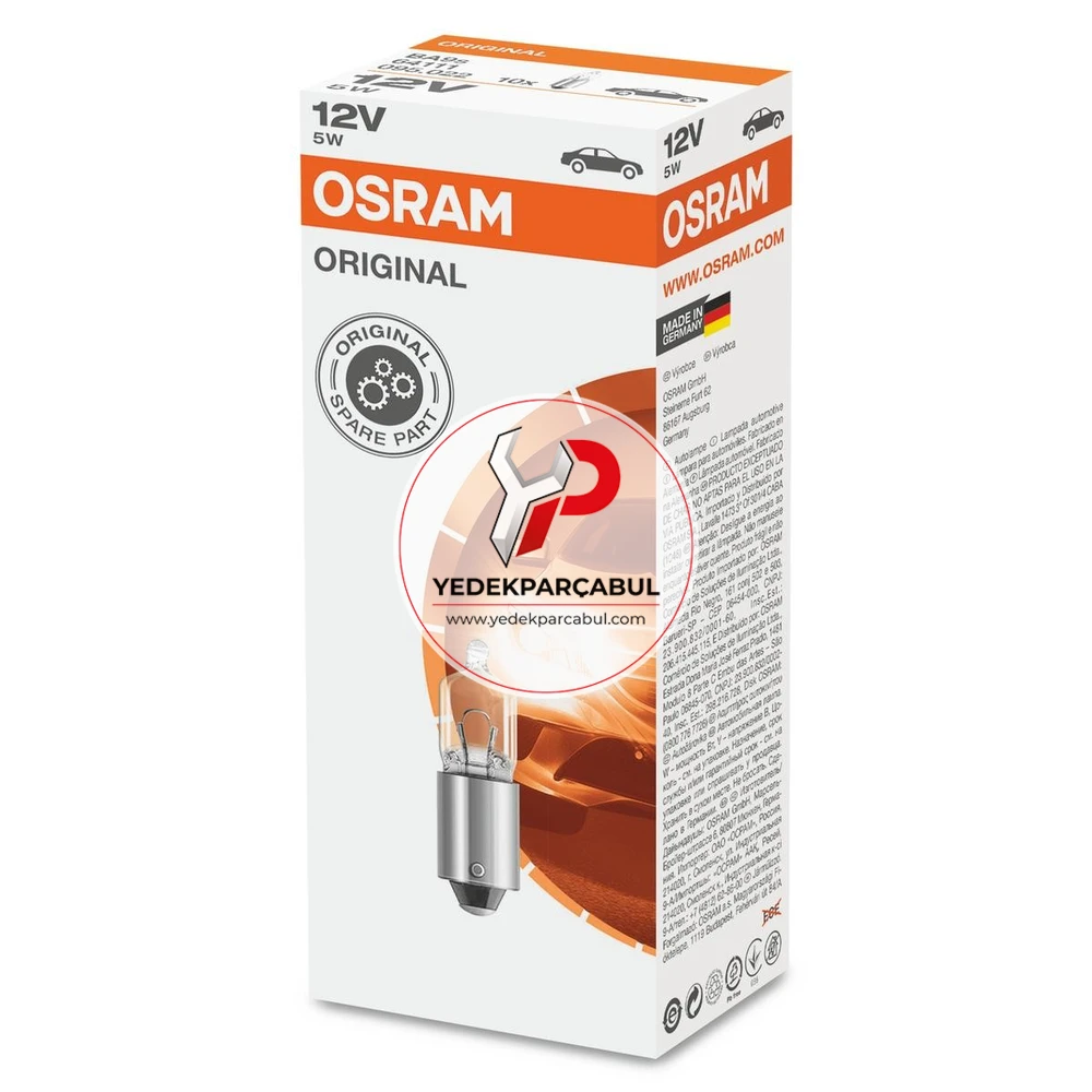 Osram Park Ampulü BA9s 12V 5W