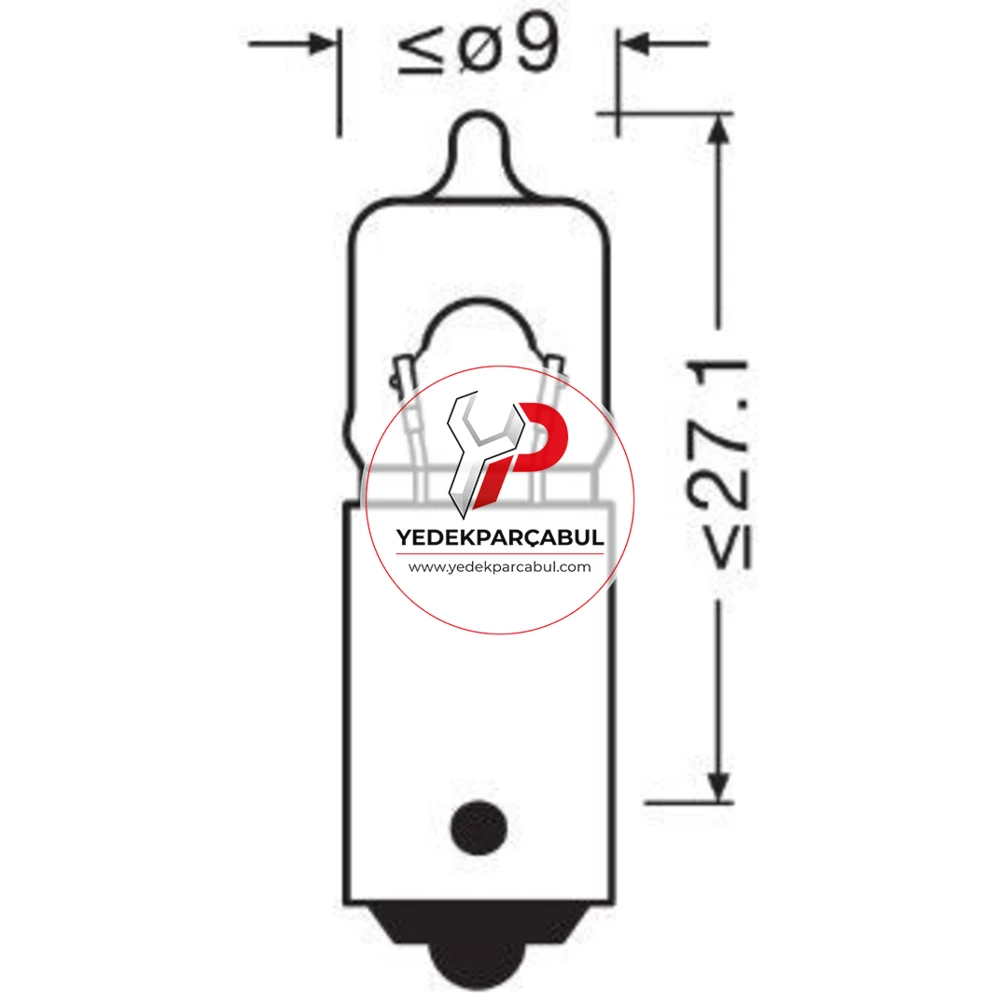 Osram Park Ampulü BA9s 12V 5W
