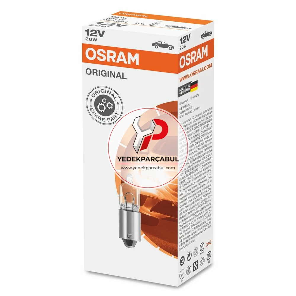 Osram Ampul BA9s 12V 20W
